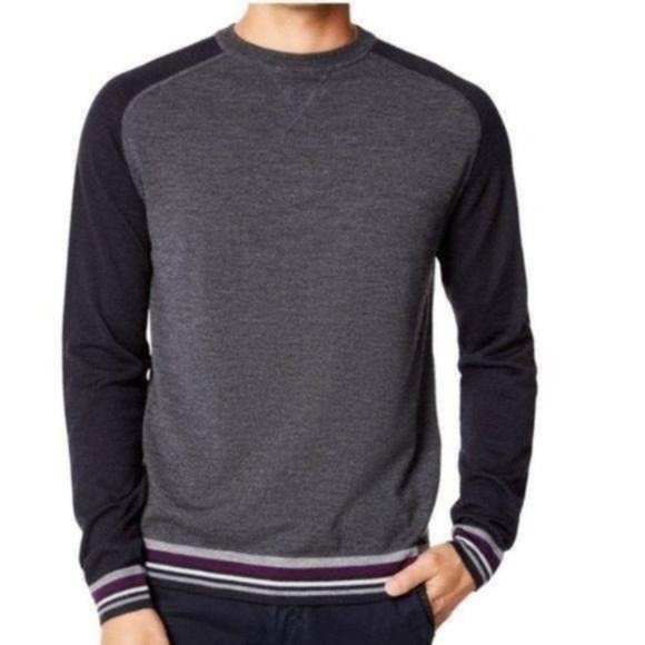 Good Man  Colorblock Merino Wool Sweater XL NWT - Picture 1 of 9